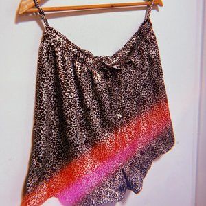 Silky Leopard Print Shorts